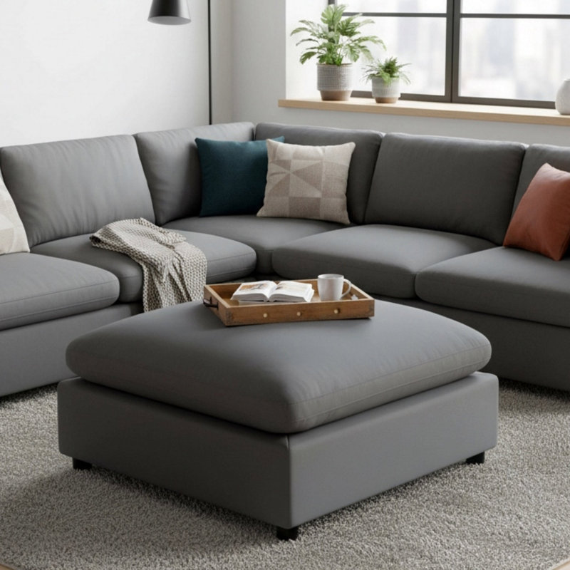 Repose-pieds Caylie, Gris anthracite