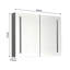 40 po L 30 po Grande armoire à pharmacie rectangulaire à surface en H H avec miroir en aluminium