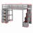 Loft Bed With Shelves,Drawers And Stairs-434248046