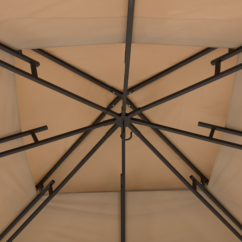 Sunjoy Polyester Replacement Canopy for 13 ft. x 13 ft. Gazebo, Polyester Fabric, Fit for Model LKJP2954, Brown