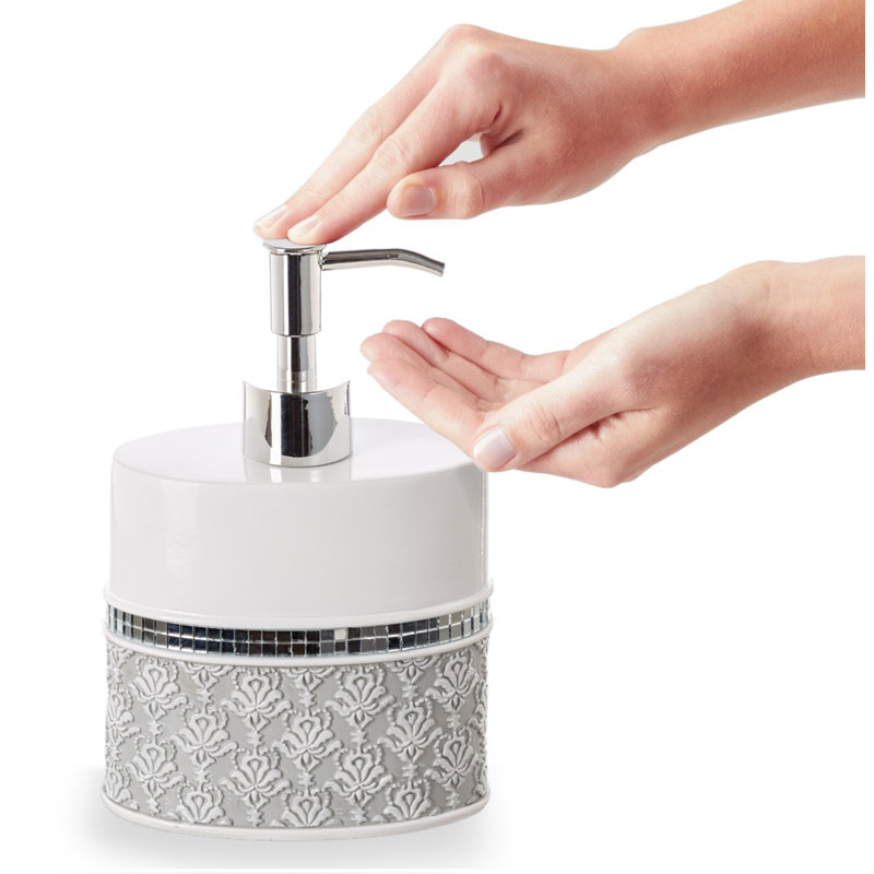 Mirror Damask Soap Dispenser