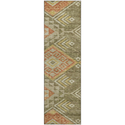 Premium Machine Washable Wayne AMF1091 Global Rug