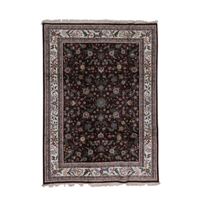 Indo Wool Floral Area Rug
