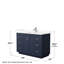 Ensemble de meuble-lavabo simple autoportant 48 po avec plateau en quartz Miranda-98147585-98147586-98162548