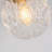 1-Light Clear Glass Globe Hallway Semi Flush Mount