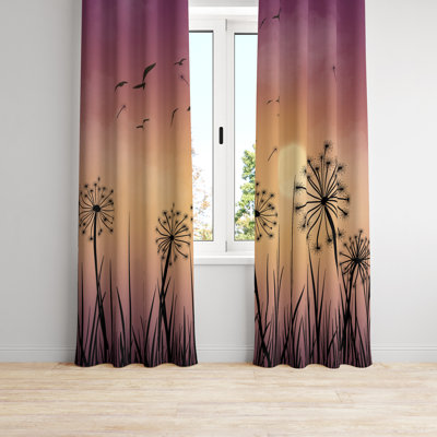 Semi Sheer Curtain Pair