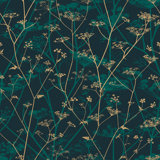 Floral Metallic Wallpaper Roll
