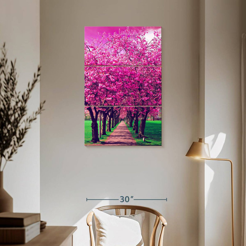 Harnek Pink Plum Trees, 57" H x 36" W