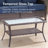  5-Piece Patio Furniture Set With Swivel Glider Chairs, 6-Inch Ultra-Plush Cushions & Water-Resistant Olefin Fabric-118850185