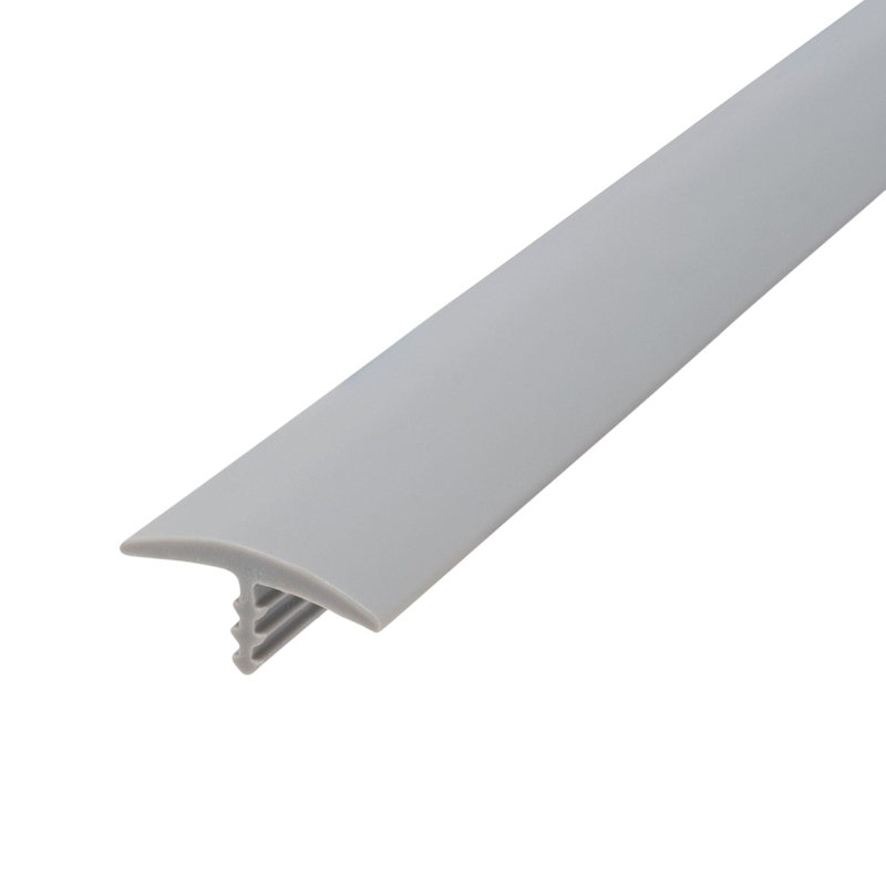 Moulure en T en polyéthylène flexible pour moulage en T 1 pouce Outwater, Gris colombe