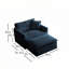 Chaise d'appoint moderne avec repose-pieds-129182488