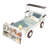 Twin Size Kids Car Bed with Storage Shelves, Fun Race Car Platform Bed , Brown -2020192068