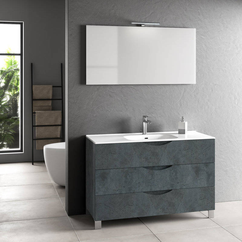 Wealdstone Vanity & Mirror Set, Blue