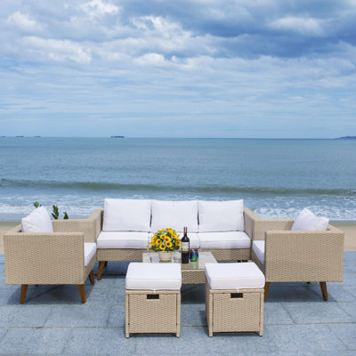 Chilton 6 Piece Sofa Seating Group with Cushions by George Oliver