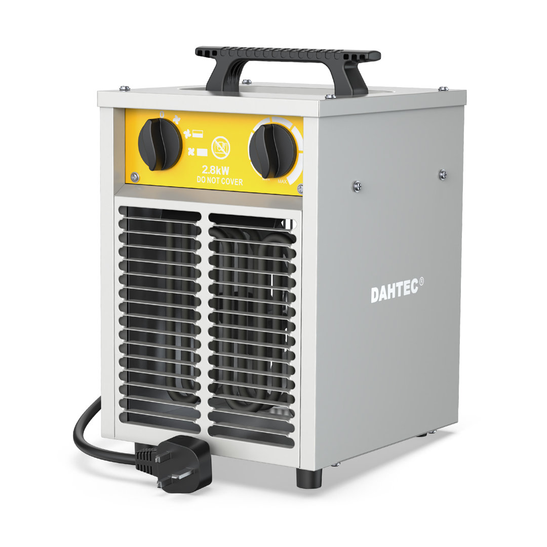 DAHTEC Portable Industrial Blower Heater - Professional Series 2000W-3000W - For Construction Sites, Garages, and Workshops