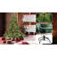 Arbre de Noël de 5 pi, 350 lumières Ul, 1129 pe / pointes, silhouette à base large, structure à charnières, base de support en métal stable, support renforcé