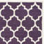 Tapis mauve / ivoire en laine Carolene-574831223
