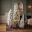 Arbre de Noël artificiel floqué avec lumières aux couleurs changeantes