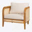 Chaise avec accoudoirs de patio Kirkby