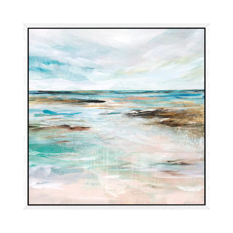 Midnight Clear I by Isabelle Z - Painting on Canvas, White Framed, 45.72 cm H x 45.72 cm W