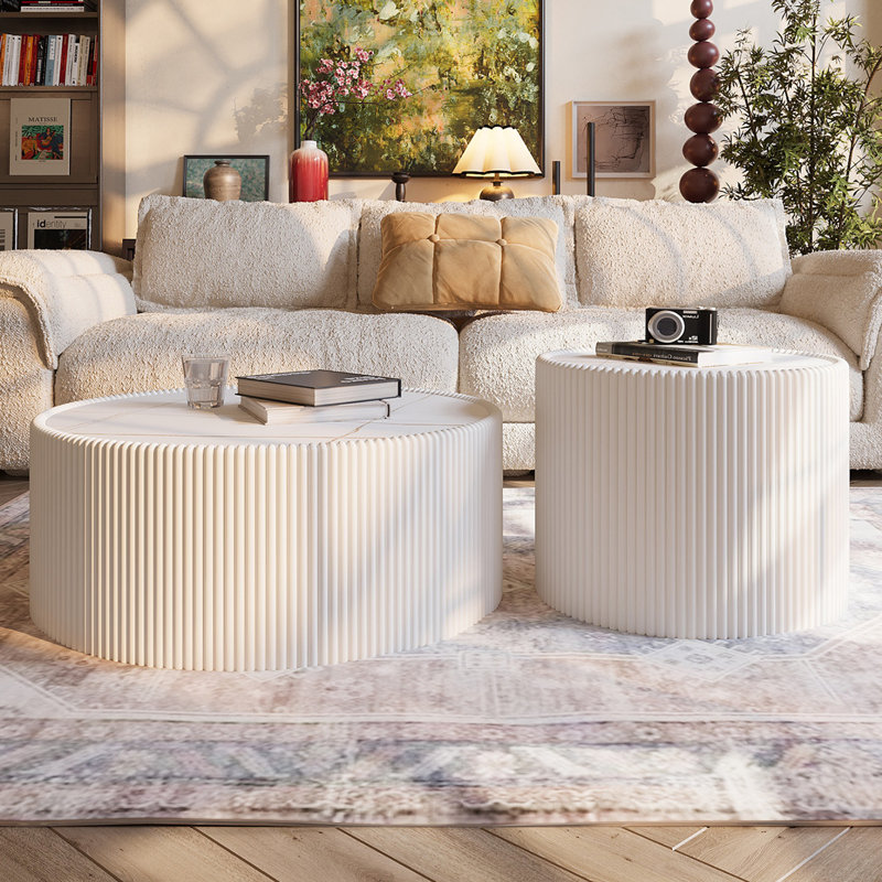 Table basse Endston, White