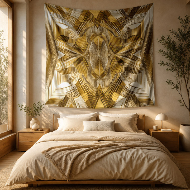 Tapisserie murale Op Art, 51 po x 60 po