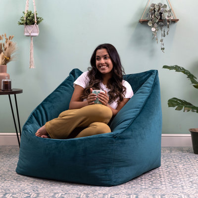 Bean Bag Bazaar Natalia Velvet Armchair Bean Bag