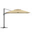 Parasol d'extérieur carré en porte-à-faux 130 po Aleksandrs-86927287