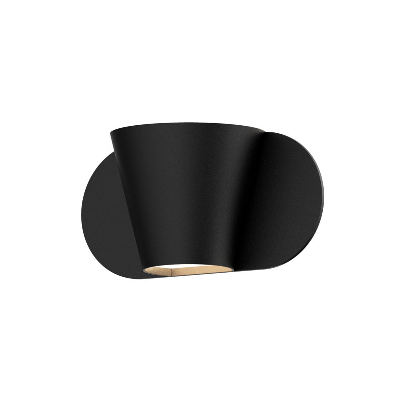 Kaliko 1 - Light LED Wallchiere, Textured Black, Black