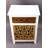 Solid Hardwood 30" Side Table with Drawer – Hand-Carved Floral Nightstand with Open Shelf for Living Room or Bedroom Boho Décor
