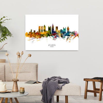 «Vibrant Atlanta Skyline», art contemporain urbain