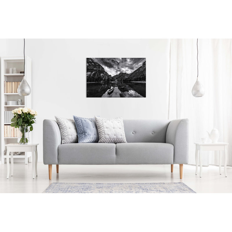 Braies Lake - Wrapped Canvas Print, 20cm H x 31cm W