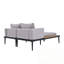 Chaise longue à structure en métal avec coussin moelleux-2033638696