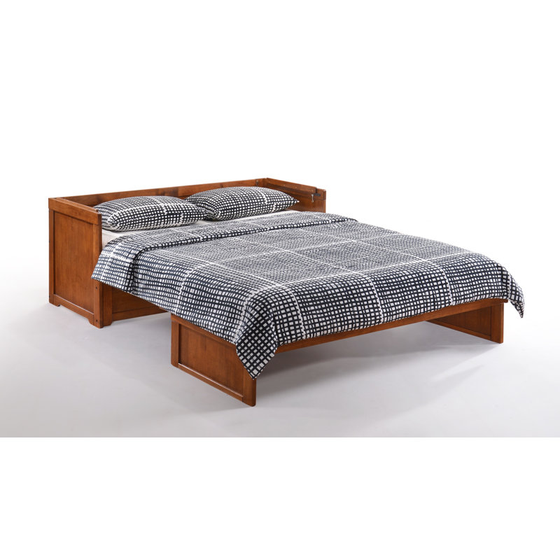 Grand lit escamotable en bois massif Auriga
