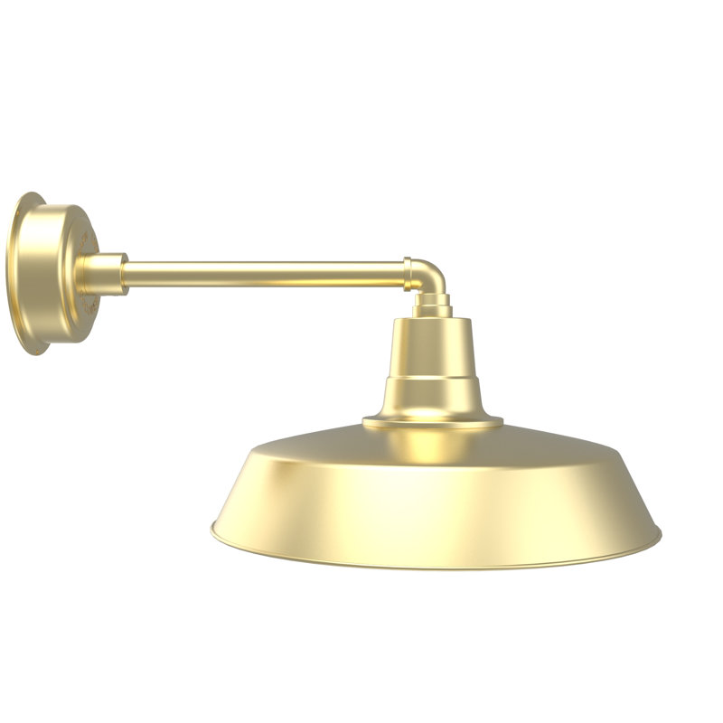 Haleigh LED Wall Light, 11" H x 18" W x 25.5" D, Galvanized Silver