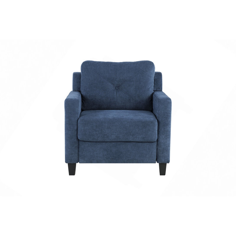 Chaise en chenille bleu marine