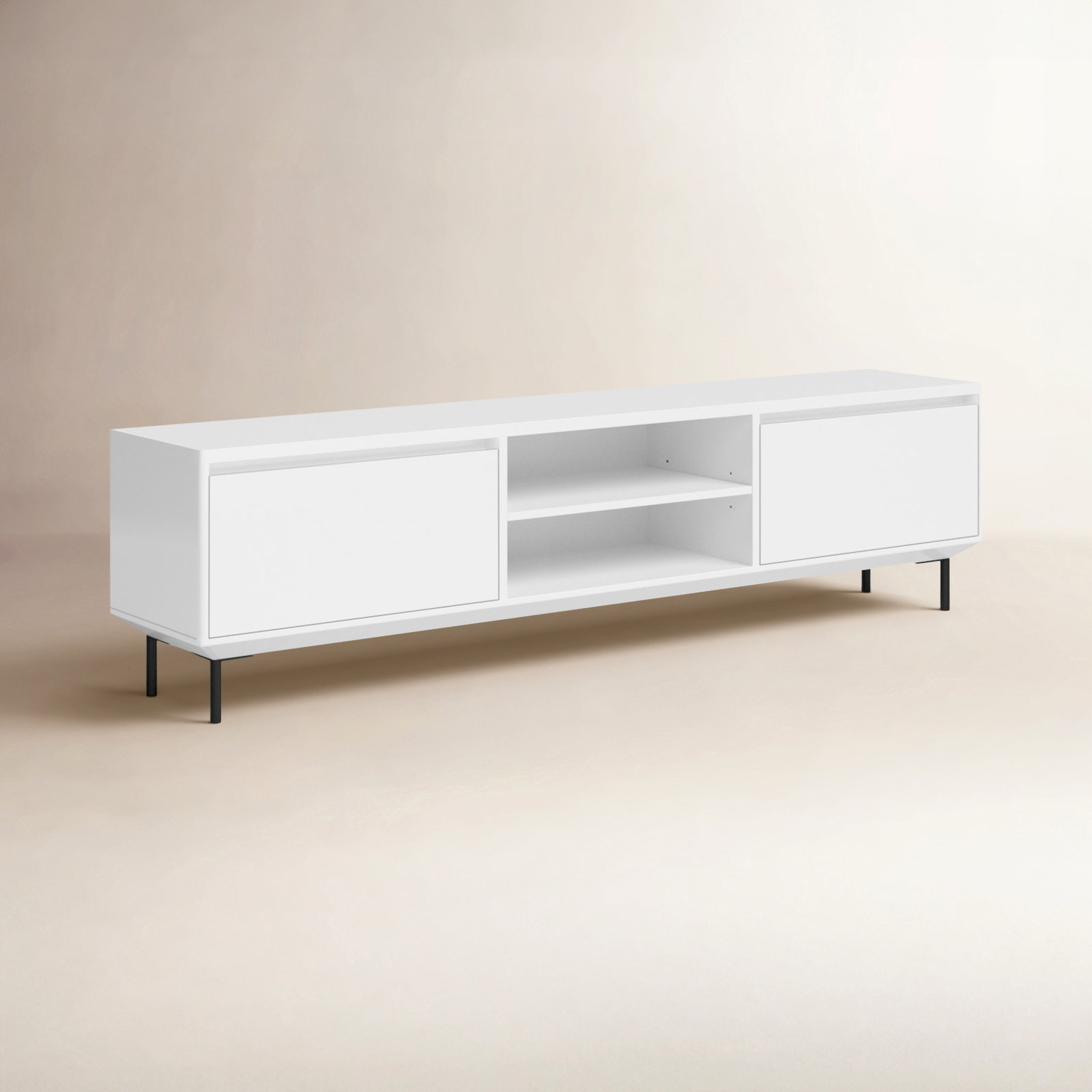 Lita 79" TV Stand, White