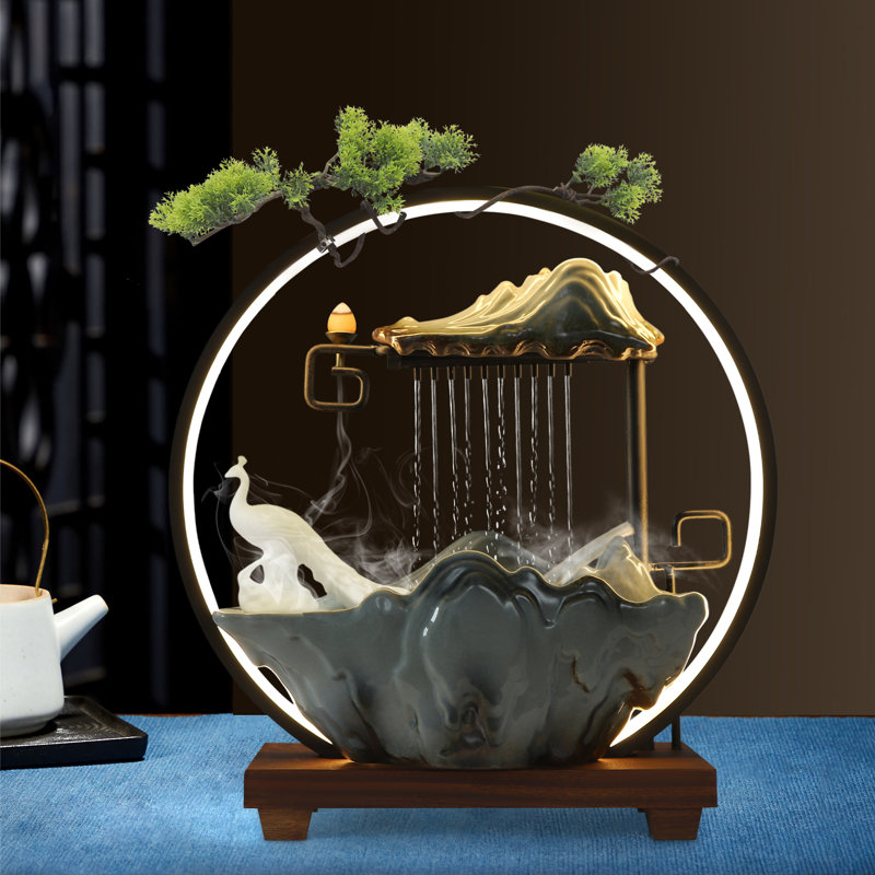 Fontaine d'intérieur pour bureau avec brume DEL