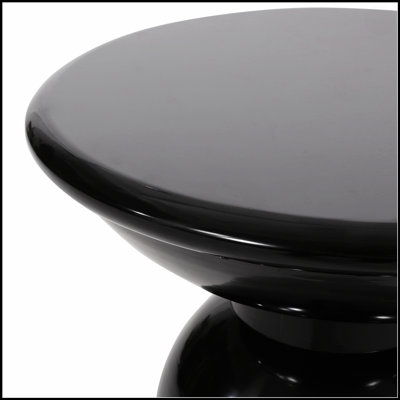 Table de bout d'extérieur en métal élégante et durable avec une conception circulaire et une fabrication en fer thermolaqué pour une utilisation durable