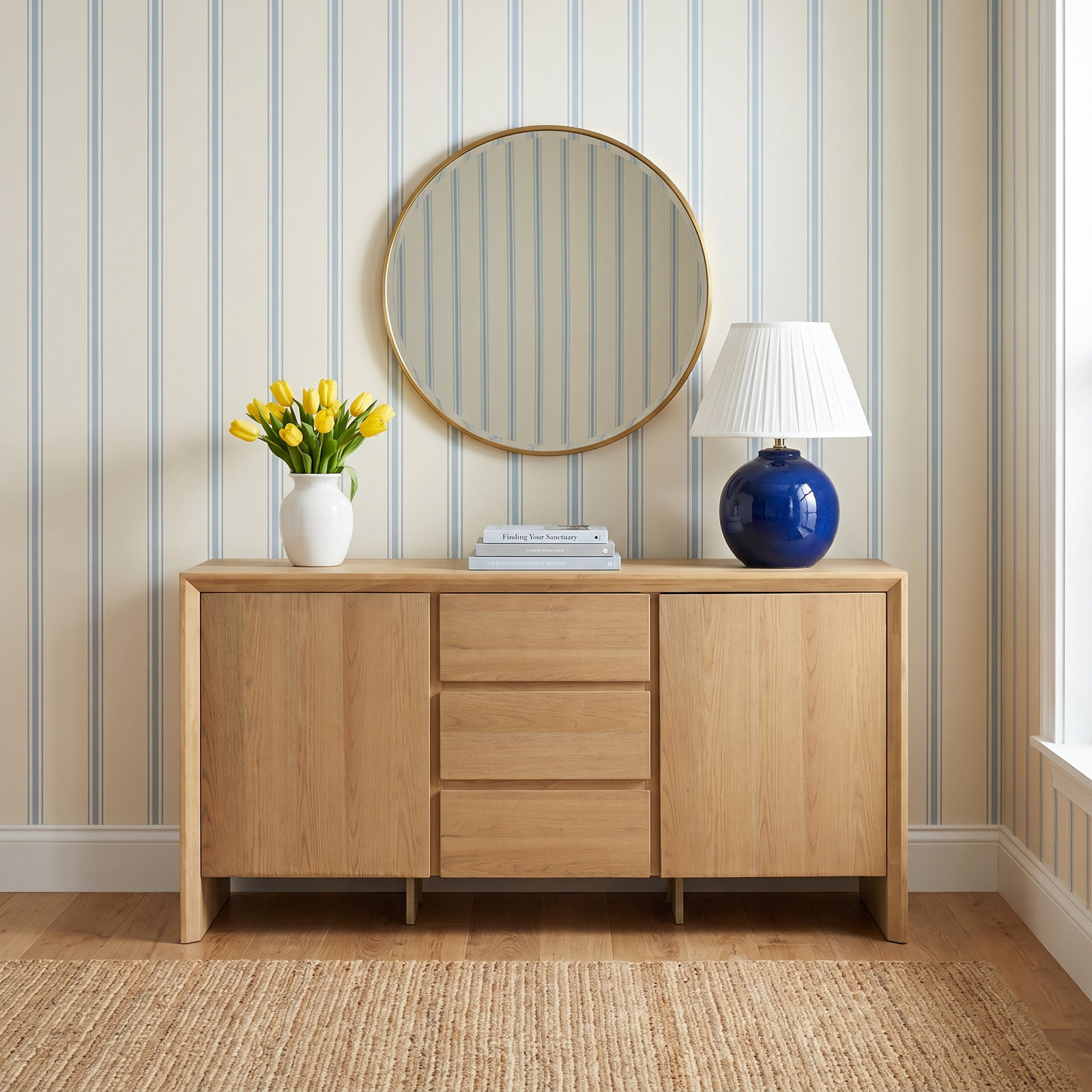 3-Drawer Sideboard Cabinet, Natural