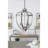 4 - Light Metal Chandelier, Hanging Light Fixture With Adjustable Chain For Kitchen Dining Room Foyer Entryway, Bulb Not Included