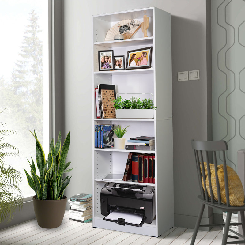 Troche 181.7cm H x 60.2cm W Bookcase, White