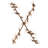40 - Light Brass Dimmable Novelty Chandelier