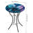 18" Birdbath with Stand - Swirl Blue