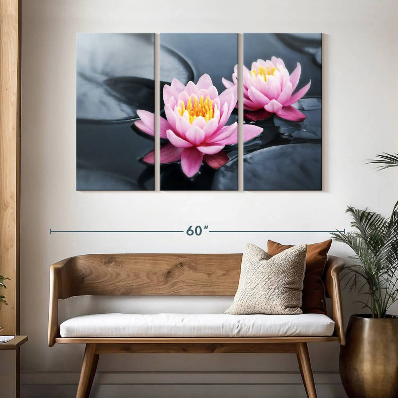 Harnek lotus rose pop, H 32 po x l 50 po