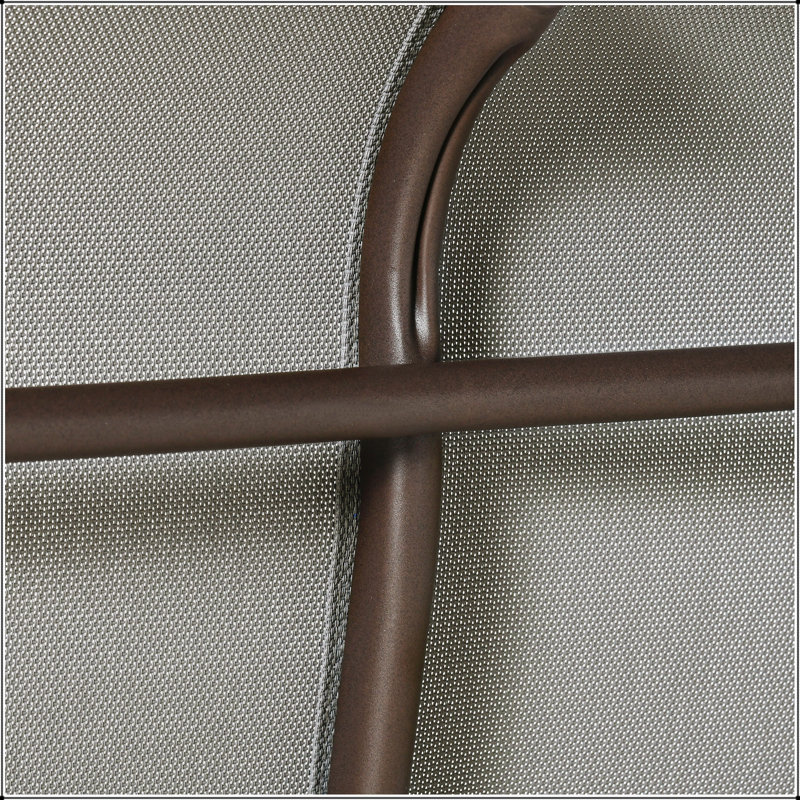 Banc oscillant pour 2 personnes, causeuse de patio avec structure en acier thermolaqué