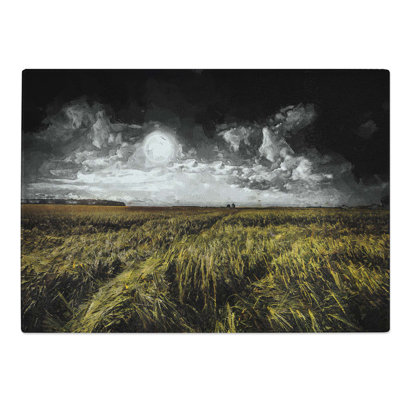 Glass Full Moon Over Germany Chopping Board