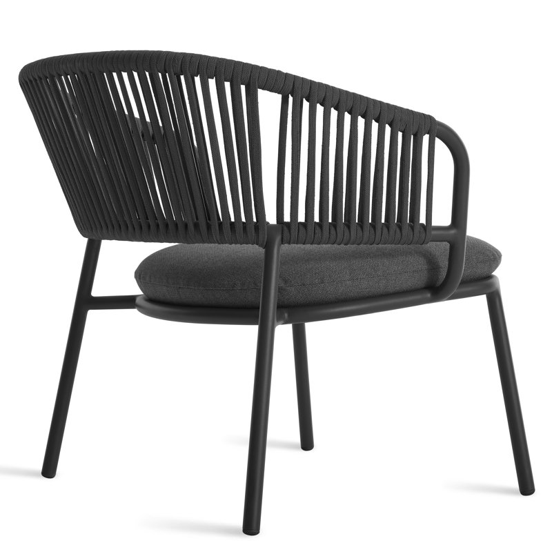 Mate Outdoor Lounge Chair, Toohey Charcoal