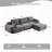 Pet-Friendly Cloud Modular Sectional Sofa-1640701050
