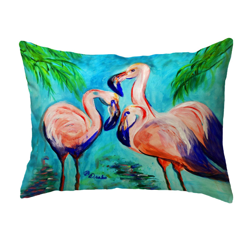 Outdoor Reversible Throw Pillow, 11"H x 14"W